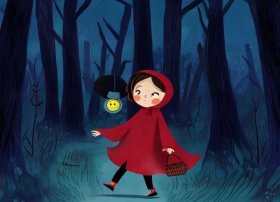 儿童睡前故事英文版的小红帽 - 英文故事小红帽的故事