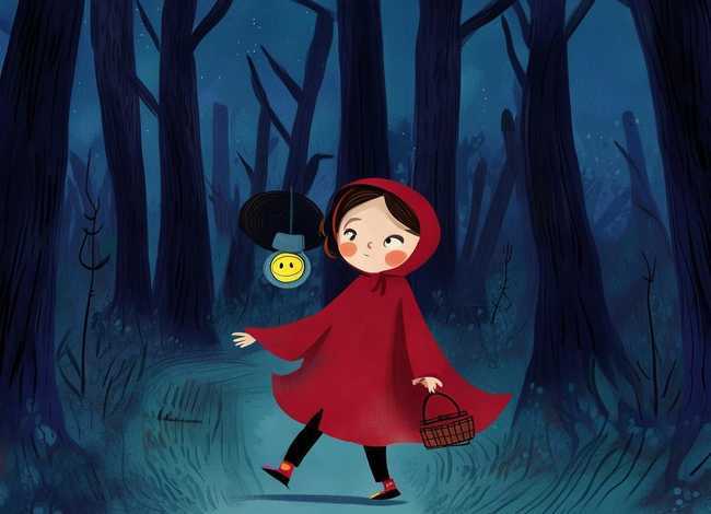 儿童睡前故事英文版的小红帽 - 英文故事小红帽的故事