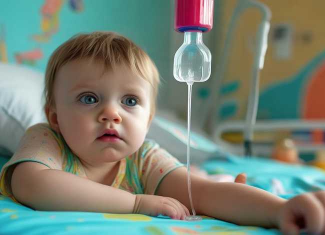 儿童打针的图片 - 儿童打针的图片 输液吊瓶
