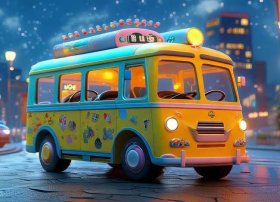 奇奇当司机儿童睡前故事，宝宝巴士奇奇妙妙当出租车司机