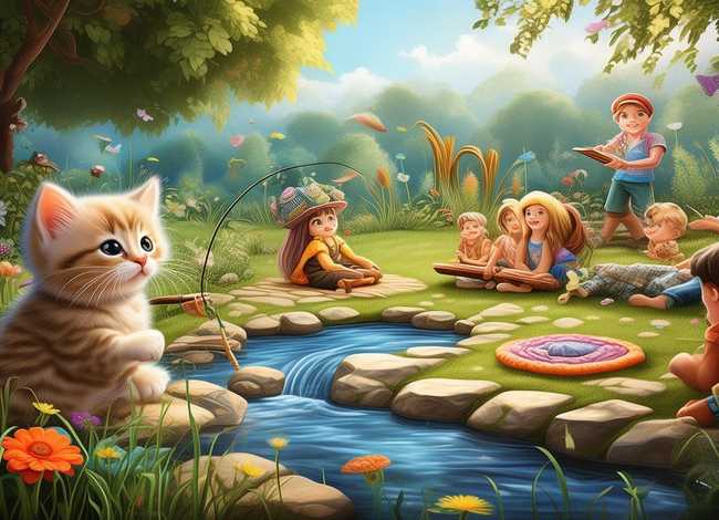 小猫钓鱼幼儿讲故事，小猫钓鱼幼儿讲故事视频