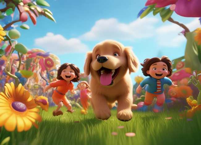 儿童动画故事视频狗狗；狗狗少儿动画视频