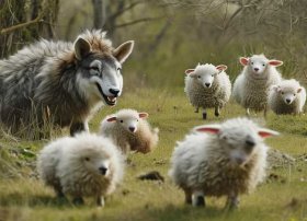 狼和七只小羊故事文字，狼和七只小羊故事文字简短