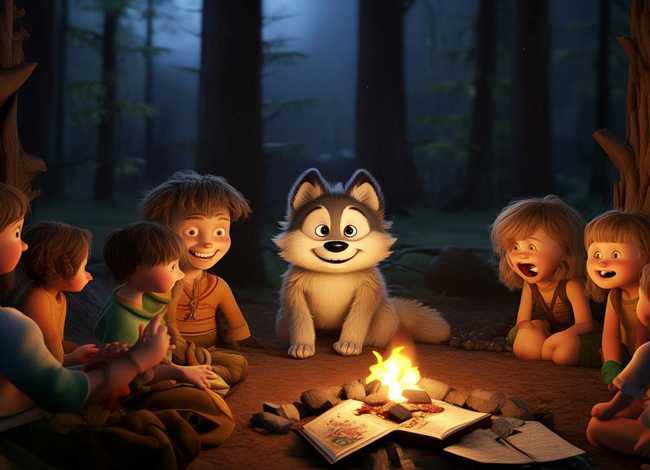 儿童故事《狼狼》、幼儿睡前故事狼