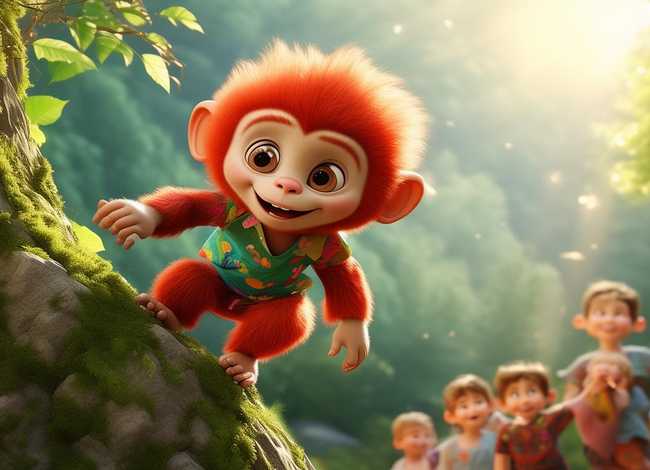 儿童故事小猴子爬山（关于小猴子爬山的幼儿园故事简短）