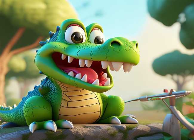 小鳄鱼拔牙绘本故事（小鳄鱼拔牙绘本故事图片）