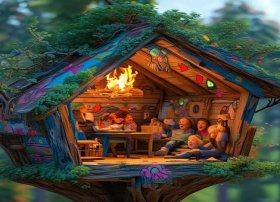 儿童想象篇树屋上故事，幼儿园树屋的故事