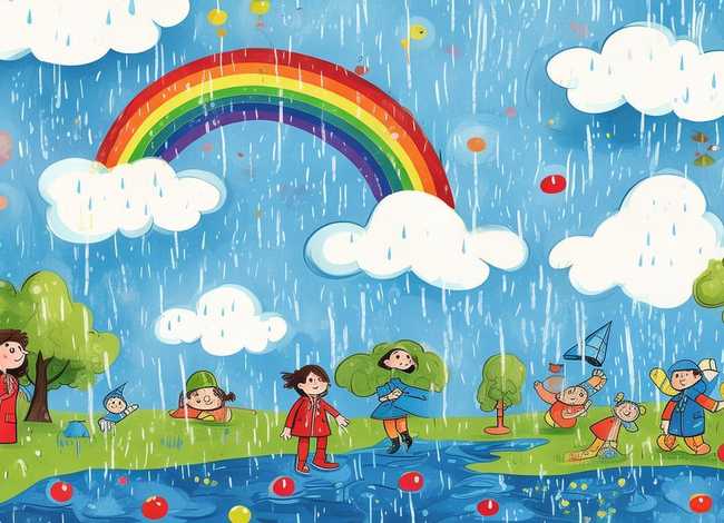 关于雨的儿童绘本故事、关于雨水的绘本故事