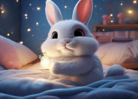 3-6岁儿童睡前故事勇敢的小白兔；0-3岁睡前故事小白兔