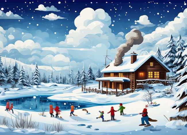 冬天故事 冬天故事手抄报