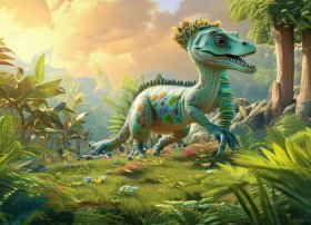 故事《小恐龙的一天》 动画故事《小恐龙的一天》