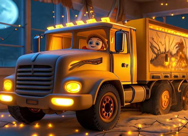 儿童睡前故事卡车 - 大卡车的故事睡前故事
