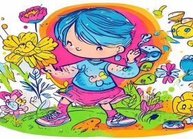 儿童故事插画简笔画彩色，幼儿故事插画简笔画