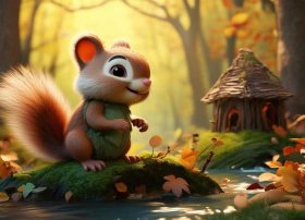 儿童故事小松鼠的故事；动画片小松鼠的故事