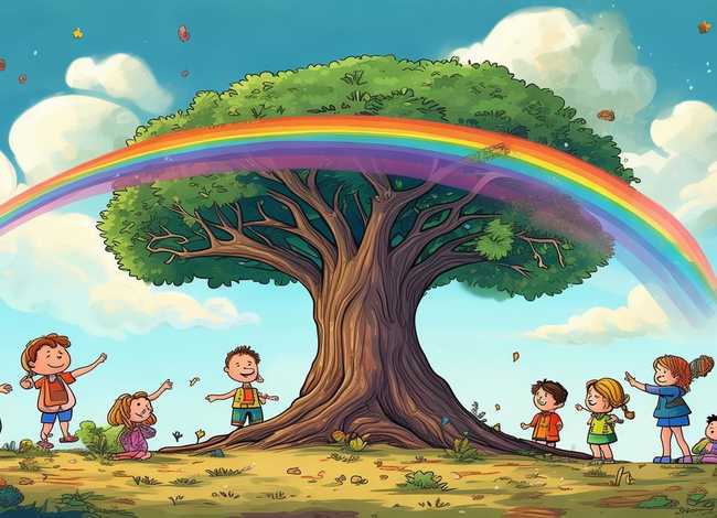 彩虹的由来儿童故事，彩虹的由来民间故事