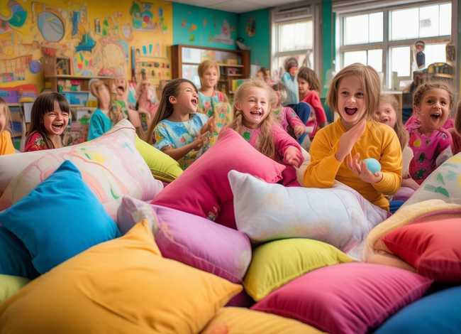 儿童故事枕头大战 枕头大战 幼儿园