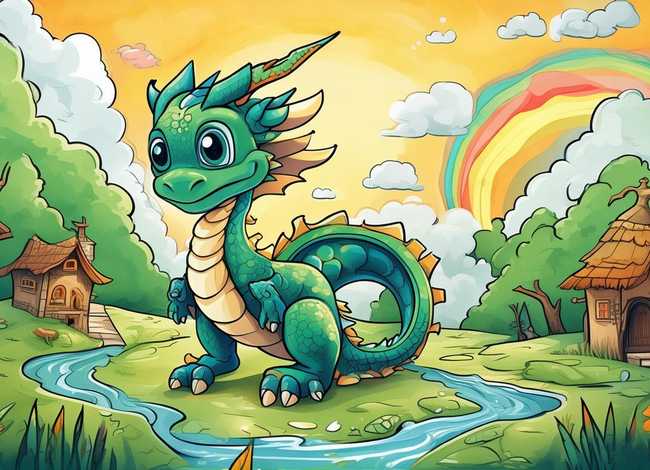 龙的故事儿童版绘画;龙的故事文字版 龙的故事儿童版绘画;龙的故事文字版