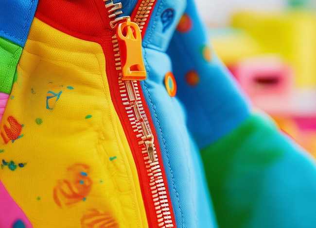 防儿童打开拉链测试；儿童衣服拉链设计防夹