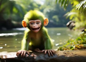 不洗脚的儿童故事，不洗脚的小猴子故事