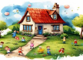 家乡的房子儿童故事（家乡的房子儿童画）