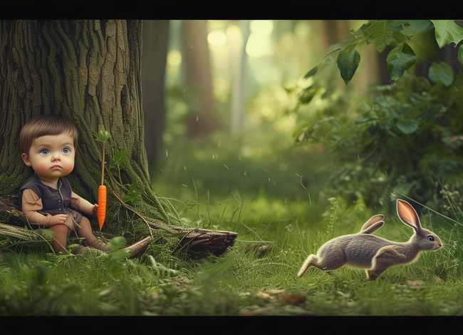 儿童故事守株待兔背景模板；守株待兔讲故事背景音乐