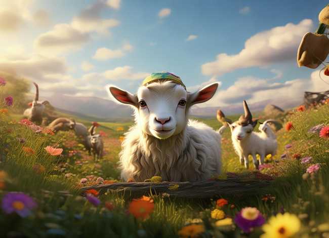 聪明的小山羊绘本;聪明的小山羊绘本故事图片 聪明的小山羊绘本;聪明的小山羊绘本故事图片