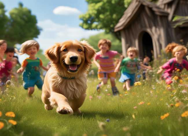 小狗儿童故事画 - 幼儿小狗故事