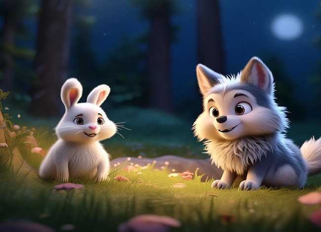 儿童睡前故事小白兔和大灰狼 小白兔和大灰狼故事睡前故事文字