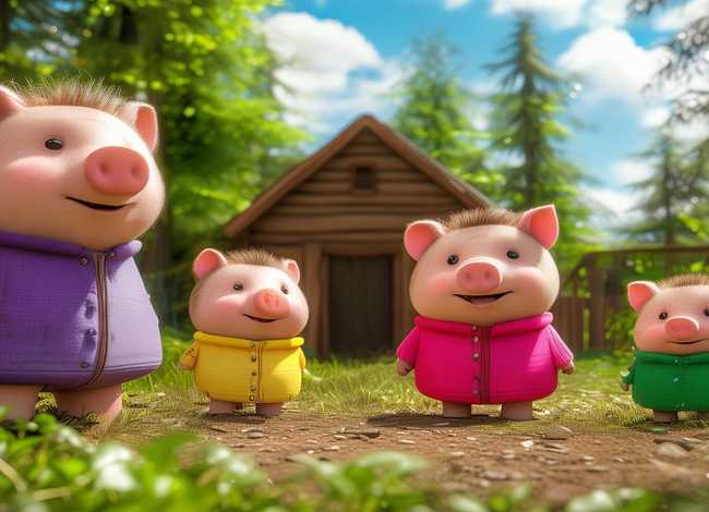 儿童故事三只小猪故事简介；三只小猪的故事幼儿