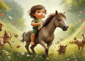 马故事儿童；马的幼儿故事