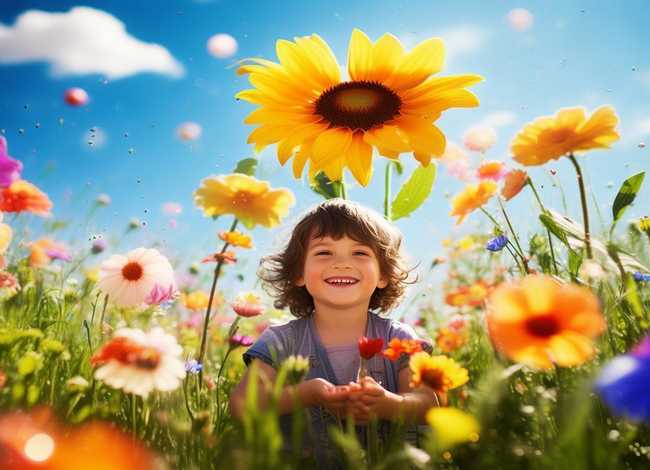 儿童故事彩虹色的花绘本，幼儿绘本故事彩虹色的花