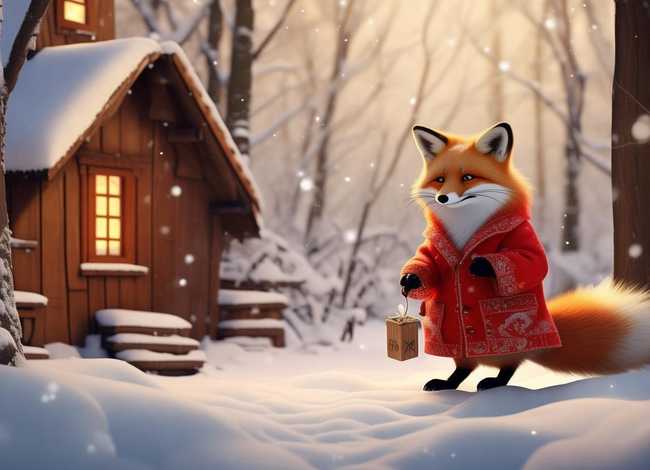 狐狸拜年故事,狐狸拜年故事图片 狐狸拜年故事,狐狸拜年故事图片