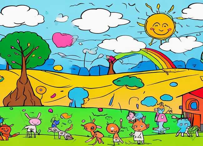 幼儿绘画故事带文字带图片（幼儿园绘画故事带文字带图片）