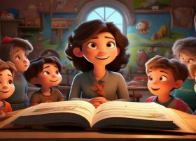 讲故事儿童画图片 - 讲故事的图片怎么画幼儿园