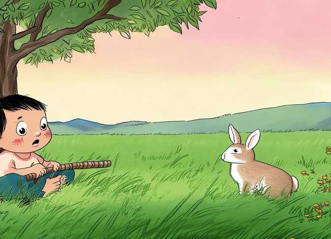 儿童成语故事守株待兔朗读，成语故事《守株待兔》