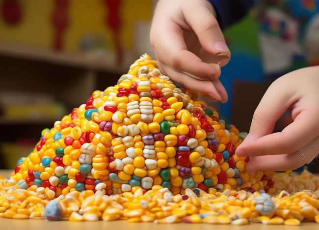 儿童玉米手工作品，儿童玉米手工作品图片