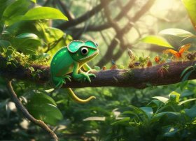 变色龙挑食的故事、变色龙挑食的故事简介