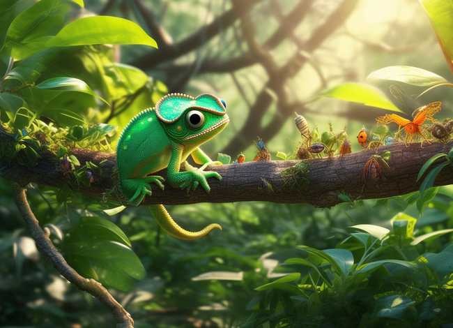 变色龙挑食的故事、变色龙挑食的故事简介