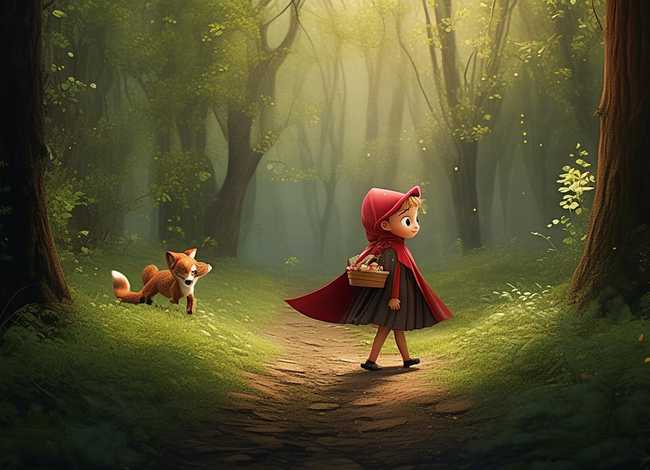 小故事儿童小红帽，幼儿故事小红帽的故事