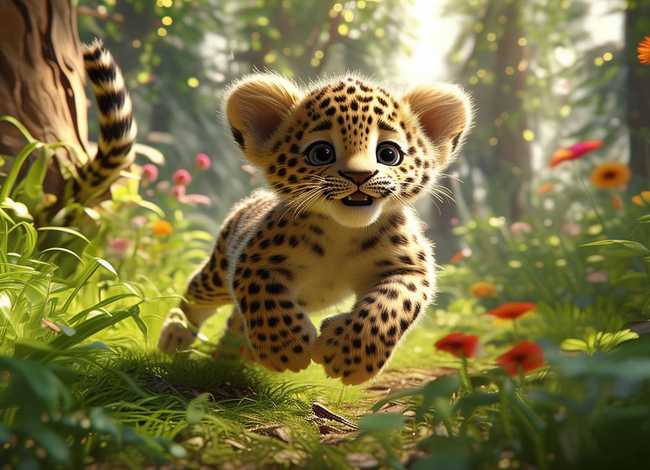 花斑豹儿童故事 - 花豹绘本故事 花斑豹儿童故事 - 花豹绘本故事