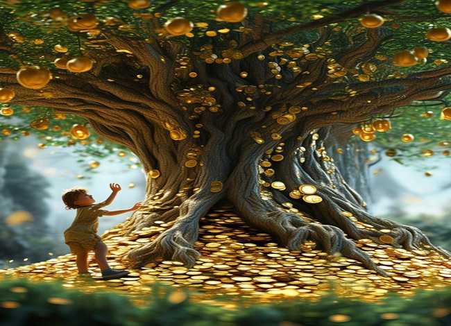 儿童故事 摇钱树 - 摇钱树神话故事
