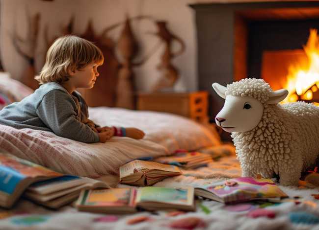 儿童睡前故事全集小羊和大灰狼，睡前故事大全在线听之《小羊和狼》