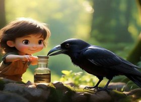 乌鸦喝水的故事完整版儿童；乌鸦喝水的故事完整版长篇