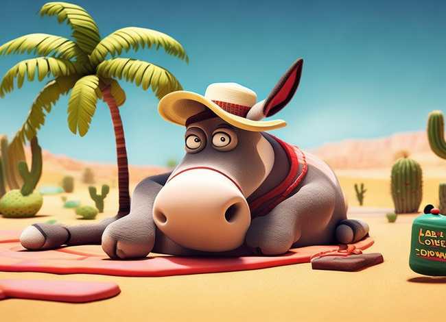 儿童故事懒驴改行视频 懒惰的驴子故事视频