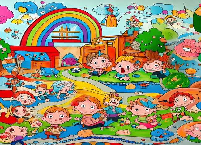 幼儿园里故事多儿童画图片 - 幼儿园里故事多简笔画图片