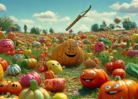 《儿童故事》创意绘画，儿童故事创意绘画丰收