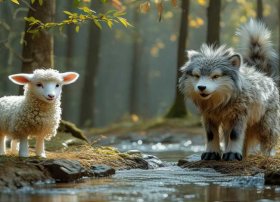 儿童故事老狼和小羊的故事 播放老狼和小羊的故事