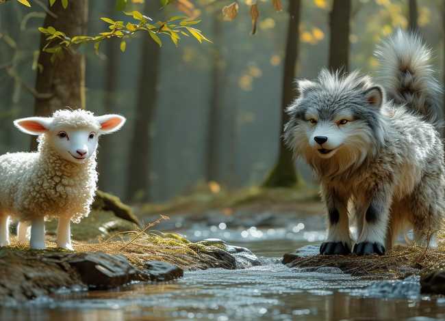 儿童故事老狼和小羊的故事 播放老狼和小羊的故事