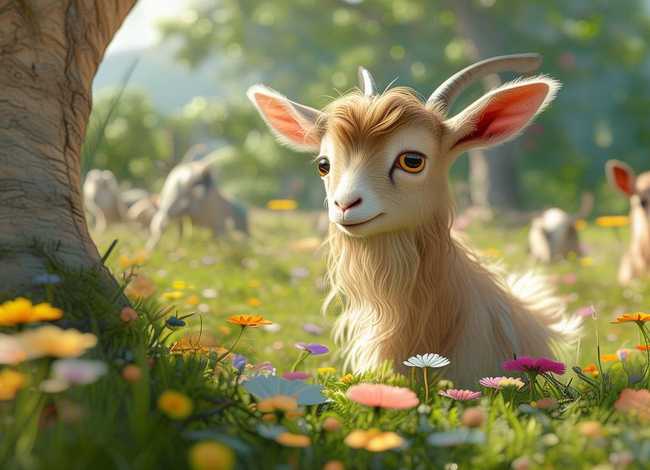 聪明的小山羊图画,聪明的小山羊图画大全 聪明的小山羊图画,聪明的小山羊图画大全