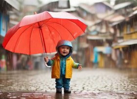 借雨伞的故事儿童；雨天借伞的故事